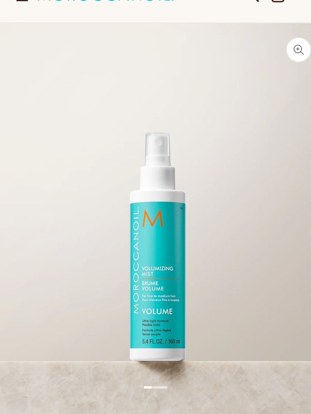 Moroccanoil Volumizing Mist - Turquoise and White Spray Bottle